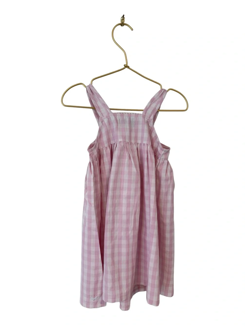 Petite Plume Gingham baby girl  Nightgown with Ruffle Front NWT 6-12 months
